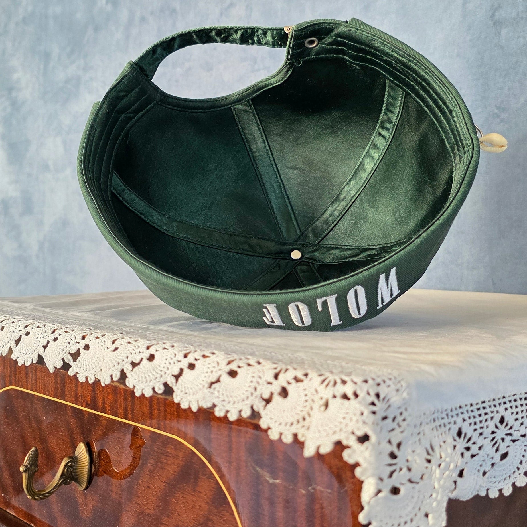 Bonnet WOLOF Vert - Intérieur Satin
